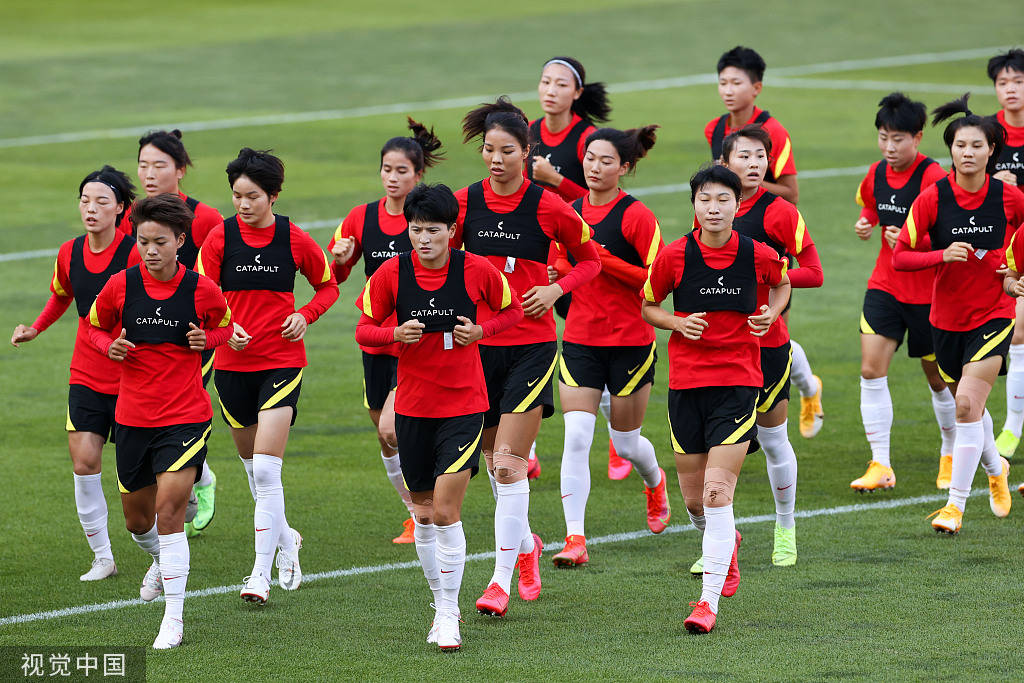 女足国家队士气高涨，积极备战